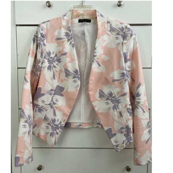 Flower Print Blazer - Picture 1 of 2